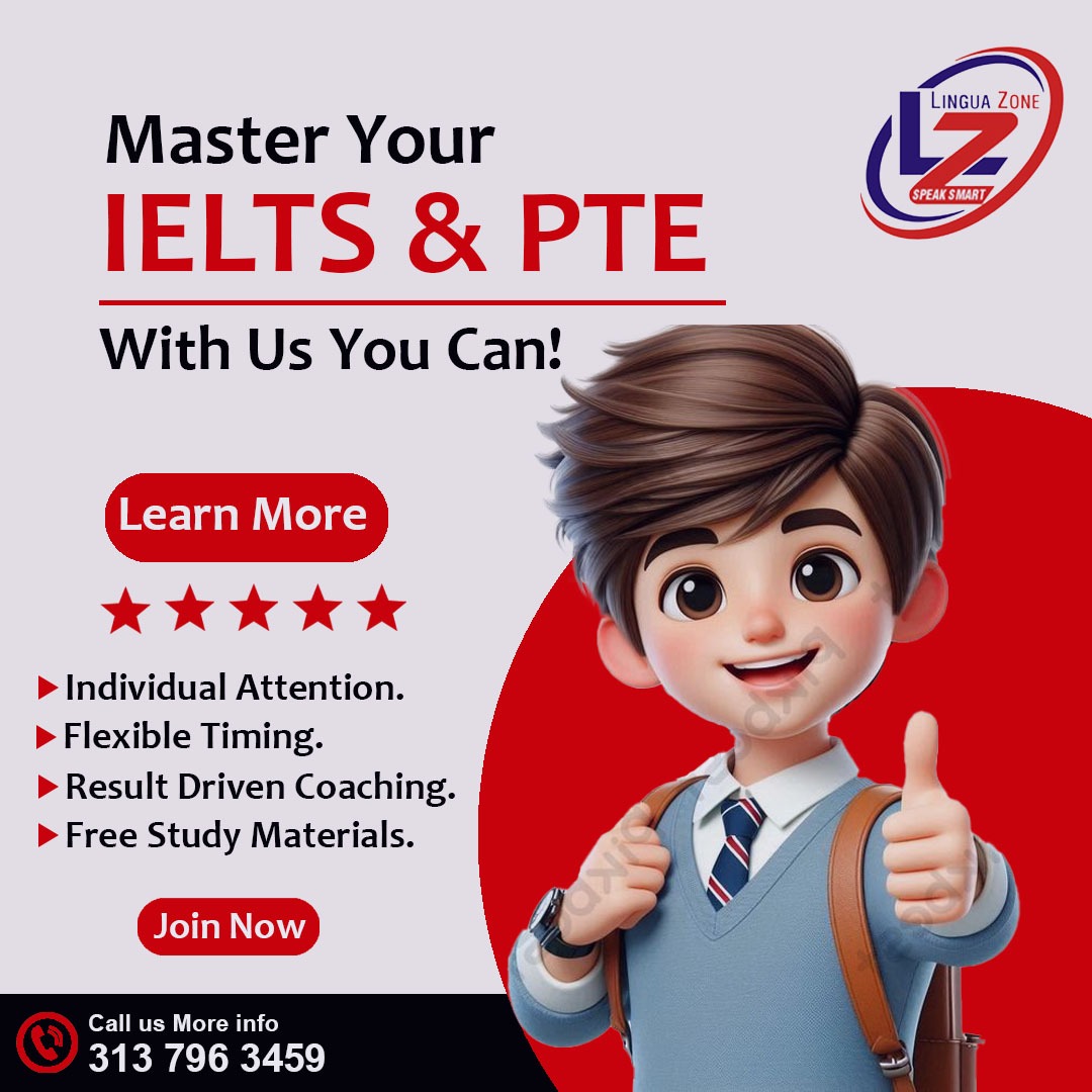 Lingua Zone IELTS coaching banner